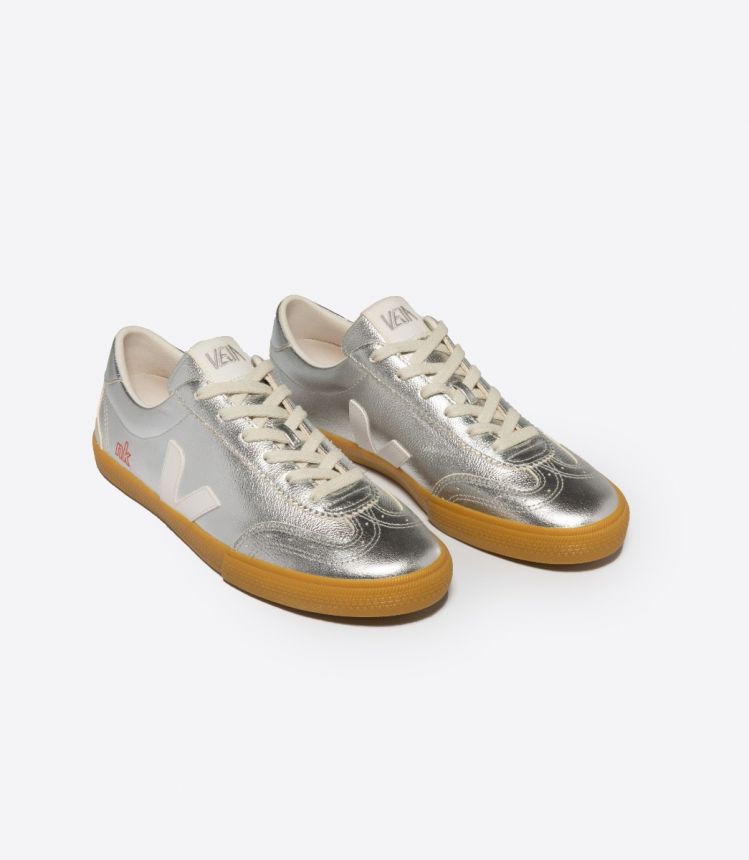 VOLLEY LEATHER VEJA X NK STORE SILVER WHITE 